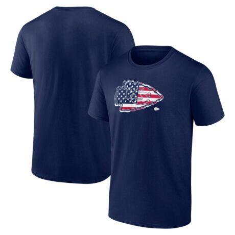 Kansas City Chiefs Americana T-Shirt - Navy - Front View