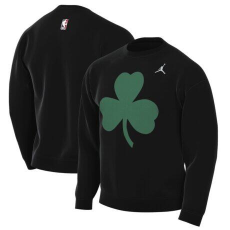 Boston Celtics Jordan Brand Statement Edition Sweatshirt - Black - Front View