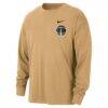 Washington Wizards Nike 2025/26 City Edition Remix Essential Logo Long Sleeve T-Shirt - Gold - Side View