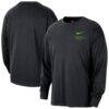 New Orleans Pelicans Nike 2025/26 City Edition Remix Essential Logo Long Sleeve T-Shirt - Black - Front View