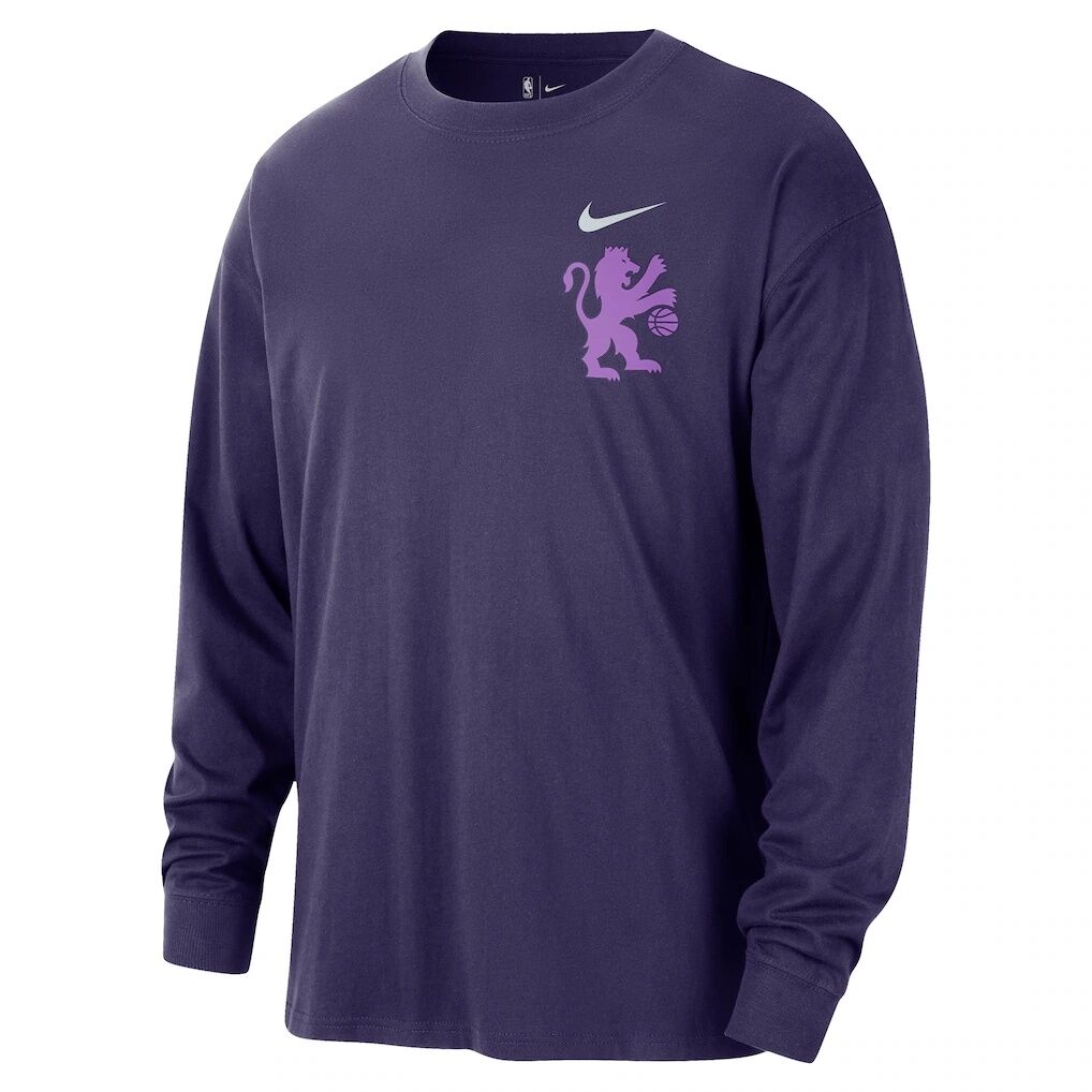 Sacramento Kings Nike 2025/26 City Edition Remix Essential Logo Long Sleeve T-Shirt