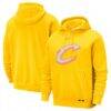 Cleveland Cavaliers Nike 2025/26 City Edition Essential Logo Remix Hoodie - Yellow - Front View