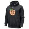 Atlanta Hawks Nike 2025/26 City Edition Essential Logo Remix Hoodie - Black - Side View
