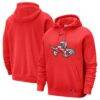 Toronto Raptors Nike 2025/26 City Edition Essential Logo Remix Hoodie - Red - Front View