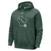 Milwaukee Bucks Nike 2025/26 City Edition Essential Logo Remix Hoodie - - Side View