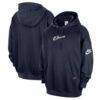 Cleveland Cavaliers Nike Classic Edition Hardwood Classics Premium Club Heavyweight Fleece Hoodie - Navy - Front View