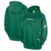 Dallas Mavericks Nike Classic Edition Hardwood Classics Premium Club Heavyweight Fleece Hoodie - Green - Front View