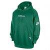 Dallas Mavericks Nike Classic Edition Hardwood Classics Premium Club Heavyweight Fleece Hoodie - Green - Side View