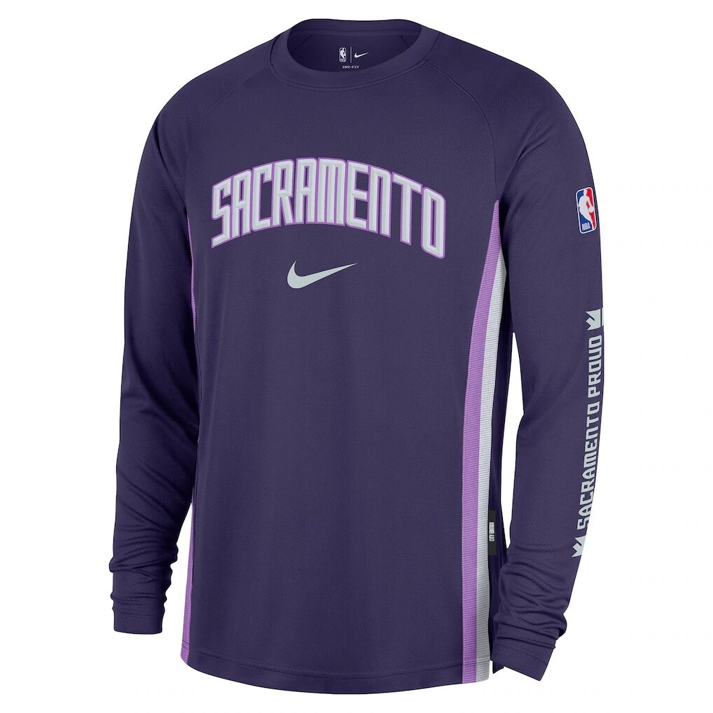 Sacramento Kings Nike 2025/26 City Edition Authentic Pregame Dri-FIT Long Sleeve Shooting T-Shirt
