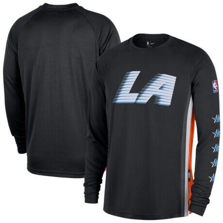 LA Clippers Nike 2025/26 City Edition Authentic Pregame Dri-FIT Long Sleeve Shooting T-Shirt