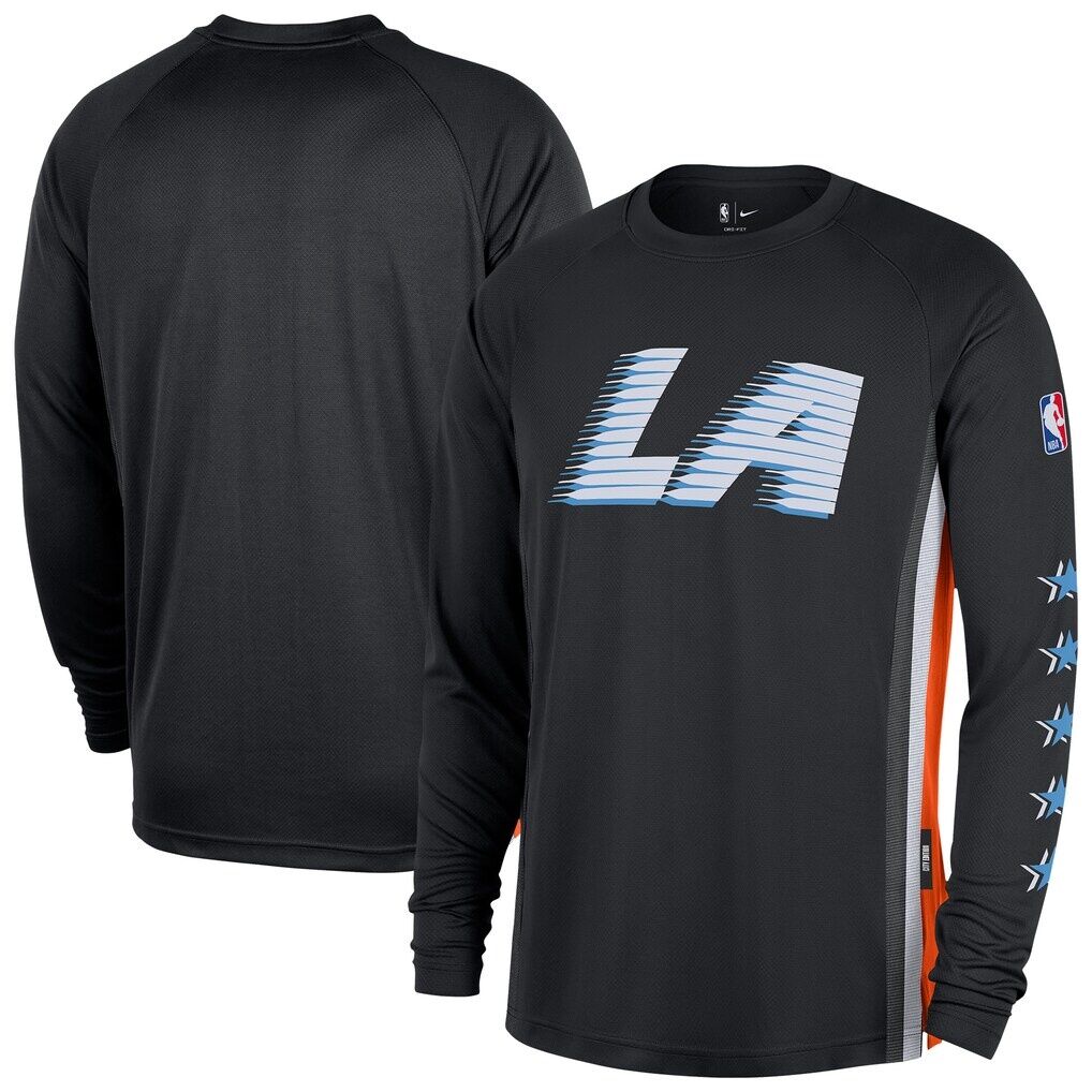 LA Clippers Nike 2025/26 City Edition Authentic Pregame Dri-FIT Long Sleeve Shooting T-Shirt