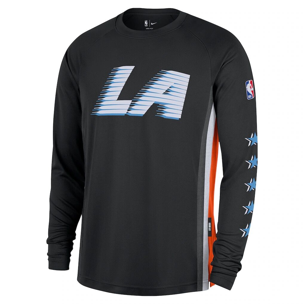 LA Clippers Nike 2025/26 City Edition Authentic Pregame Dri-FIT Long Sleeve Shooting T-Shirt