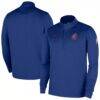 Houston Rockets Nike 2025/26 City Edition Remix Authentic Coaches Dri-FIT Half-Zip Top - Blue - Back View