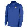 Indiana Pacers Nike 2025/26 City Edition Remix Authentic Coaches Dri-FIT Half-Zip Top - Blue - Side View