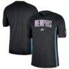 Memphis Grizzlies Nike Classic Edition Hardwood Classics Authentic Game Shooting Dri-FIT Raglan T-Shirt - Black - Front View