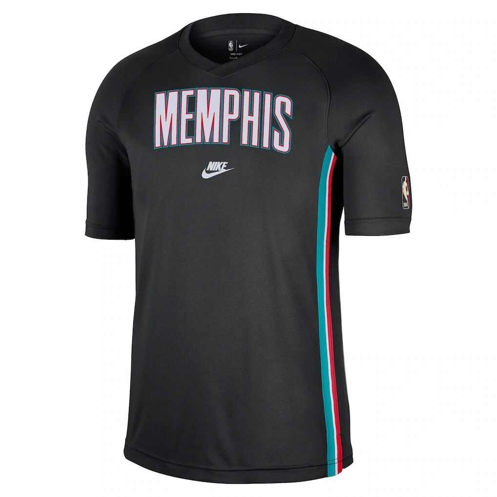 Memphis Grizzlies Nike Classic Edition Hardwood Classics Authentic Game Shooting Dri-FIT Raglan T-Shirt