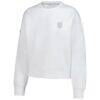 USWNT Levelwear Women's Luxe Sponge Tri-Blend Pullover Sweatshirt - White - Side View