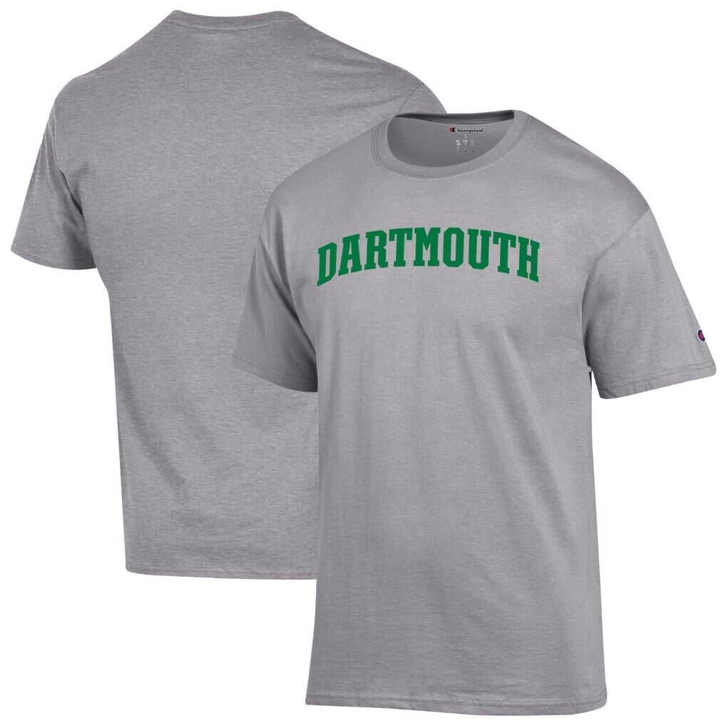 Dartmouth Big Green Champion Basic Arch T-Shirt - Heather Gray