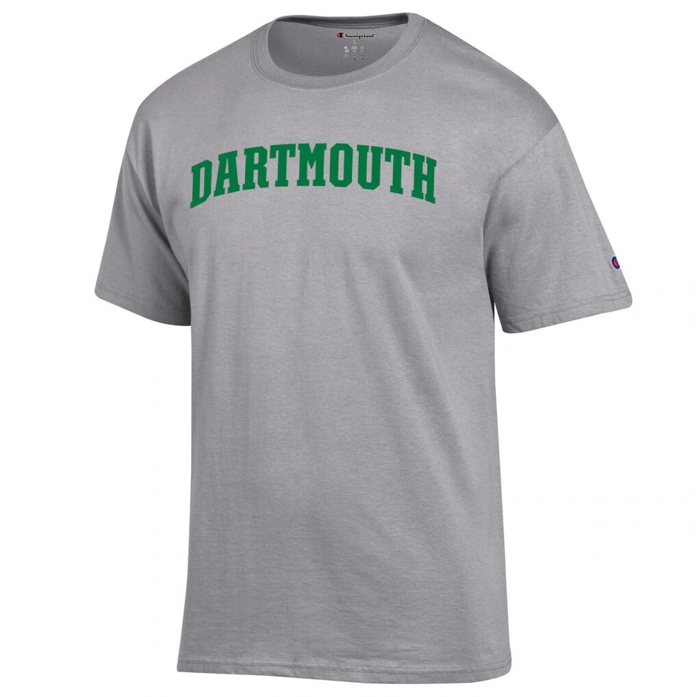 Dartmouth Big Green Champion Basic Arch T-Shirt - Heather Gray