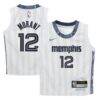 Ja Morant Memphis Grizzlies Nike Preschool 2025/26 City Edition Swingman Jersey - White - Front View