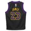 LeBron James Los Angeles Lakers Nike Infant 2025/26 City Edition Swingman Jersey - Black - Detail View