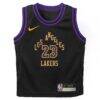 LeBron James Los Angeles Lakers Nike Infant 2025/26 City Edition Swingman Jersey - Black - Side View