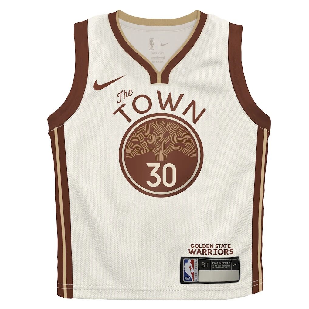 Stephen Curry Golden State Warriors Nike Infant 2025/26 City Edition Swingman Jersey – Tan