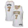 Jaylen Brown Boston Celtics Nike Youth 2025/26 City Edition Swingman Jersey - White - Front View
