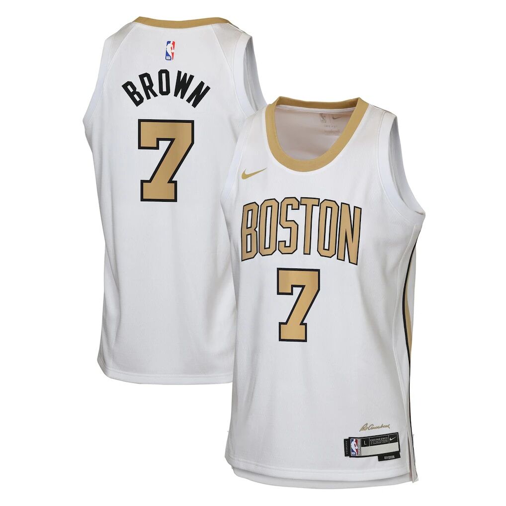 Jaylen Brown Boston Celtics Nike Youth 2025/26 City Edition Swingman Jersey