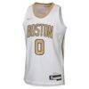 Jayson Tatum Boston Celtics Nike Youth 2025/26 City Edition Swingman Jersey - White - Back View