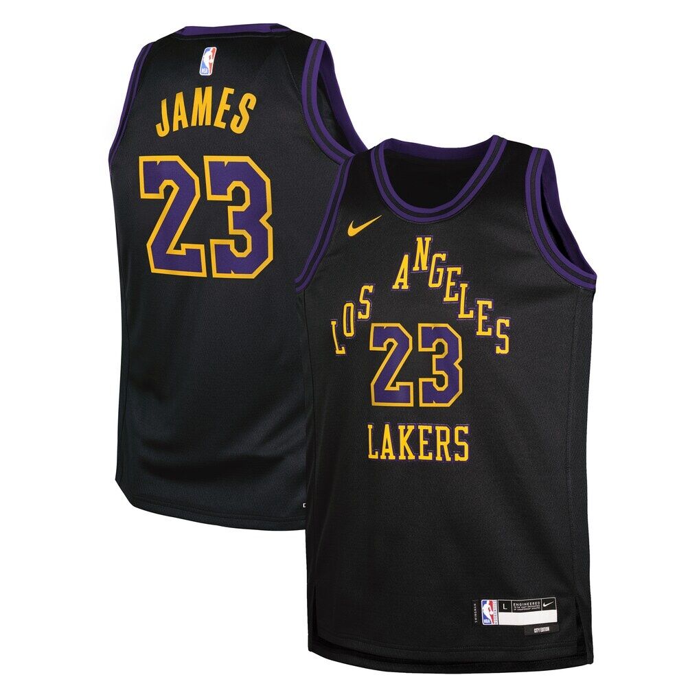 LeBron James Los Angeles Lakers Nike Youth 2025/26 City Edition Swingman Jersey