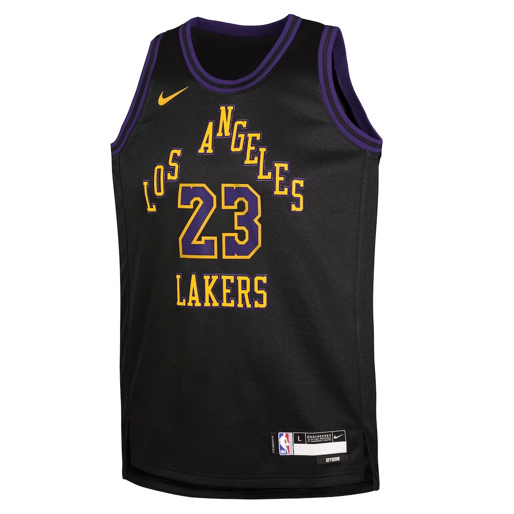 LeBron James Los Angeles Lakers Nike Youth 2025/26 City Edition Swingman Jersey