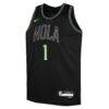 Zion Williamson New Orleans Pelicans Nike Youth 2025/26 City Edition Swingman Jersey - Black - Side View