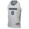 Jaren Jackson Jr. Memphis Grizzlies Nike Youth 2025/26 City Edition Swingman Jersey - White - Side View