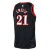 Joel Embiid Philadelphia 76ers Nike Youth Swingman Jersey - Black - Detail View
