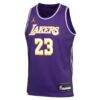 LeBron James Los Angeles Lakers Jordan Brand Youth Swingman Jersey - Purple - Side View