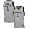Victor Wembanyama San Antonio Spurs Jordan Brand Youth Swingman Jersey - Silver - Front View