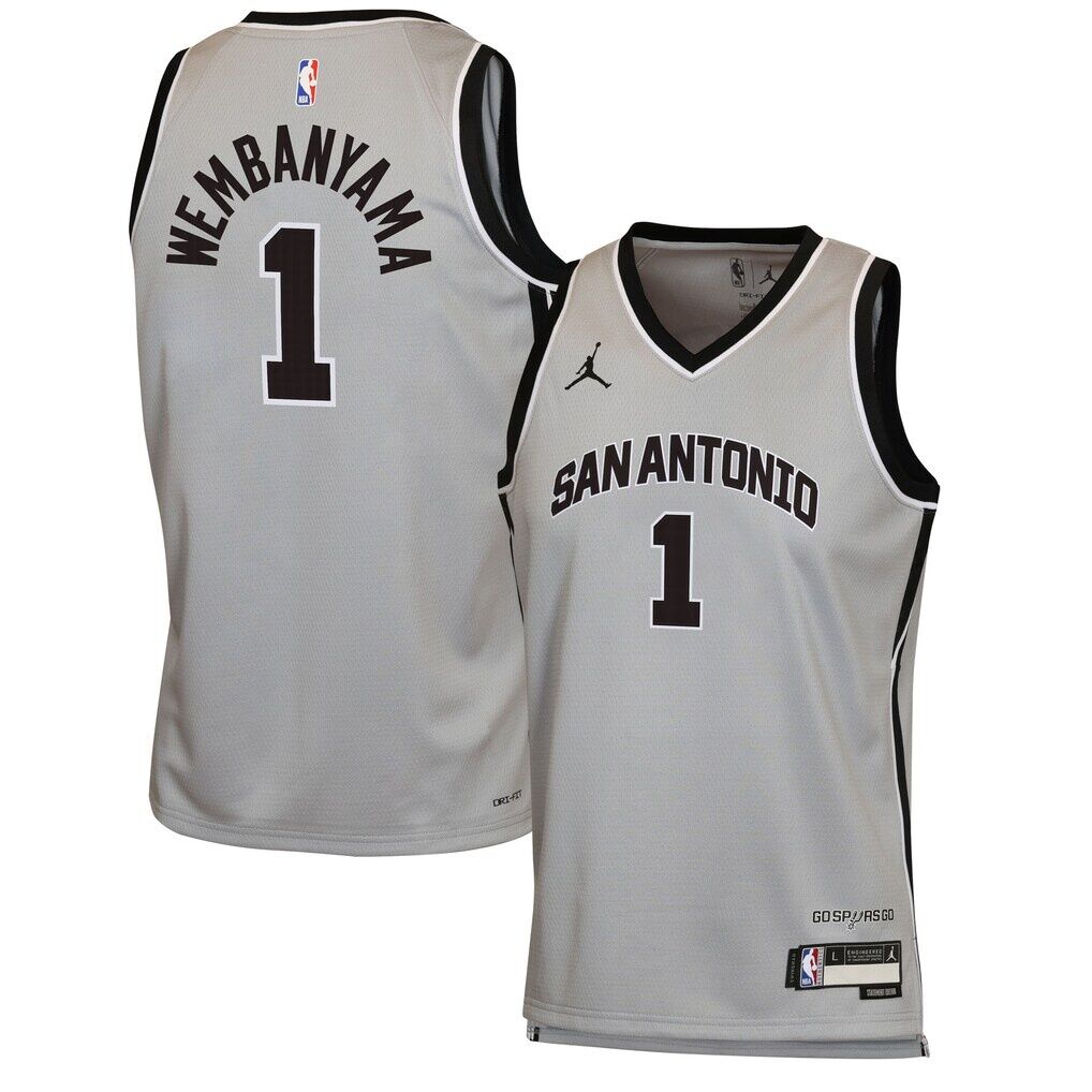Victor Wembanyama San Antonio Spurs Jordan Brand Youth  Swingman Jersey - Statement Edition