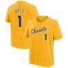 LaMelo Ball Charlotte Hornets Nike Youth 2025/26 City Edition Name & Number T-Shirt - Yellow - Front View