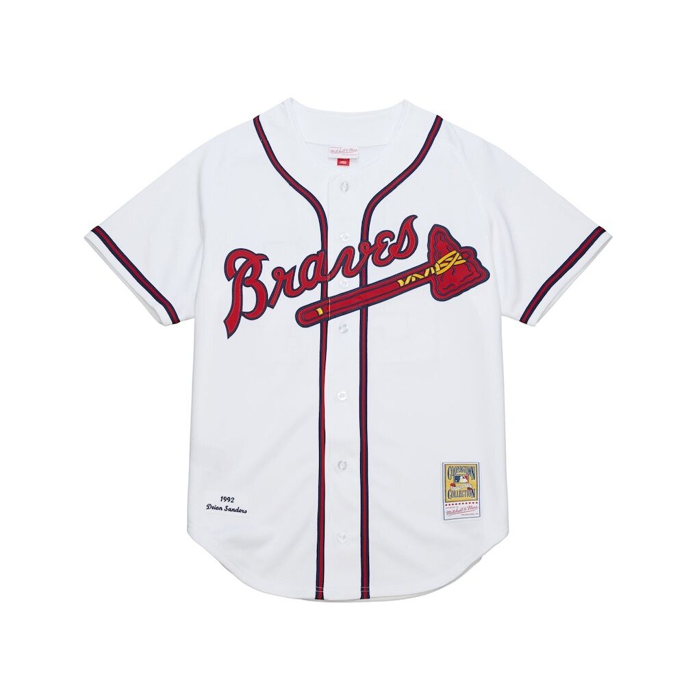 Deion Sanders Atlanta Braves Mitchell & Ness Cooperstown Collection 1992 Authentic Jersey