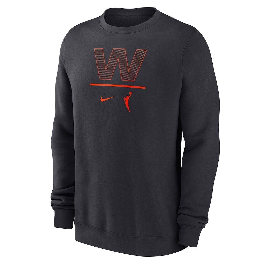 WNBA Nike Logowoman Club Fleece Pullover Sweatshirt - Anthracite