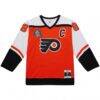 Eric Lindros Philadelphia Flyers Mitchell & Ness Big & Tall 1996-97 Blue Line 2.0 Jersey - Orange - Side View