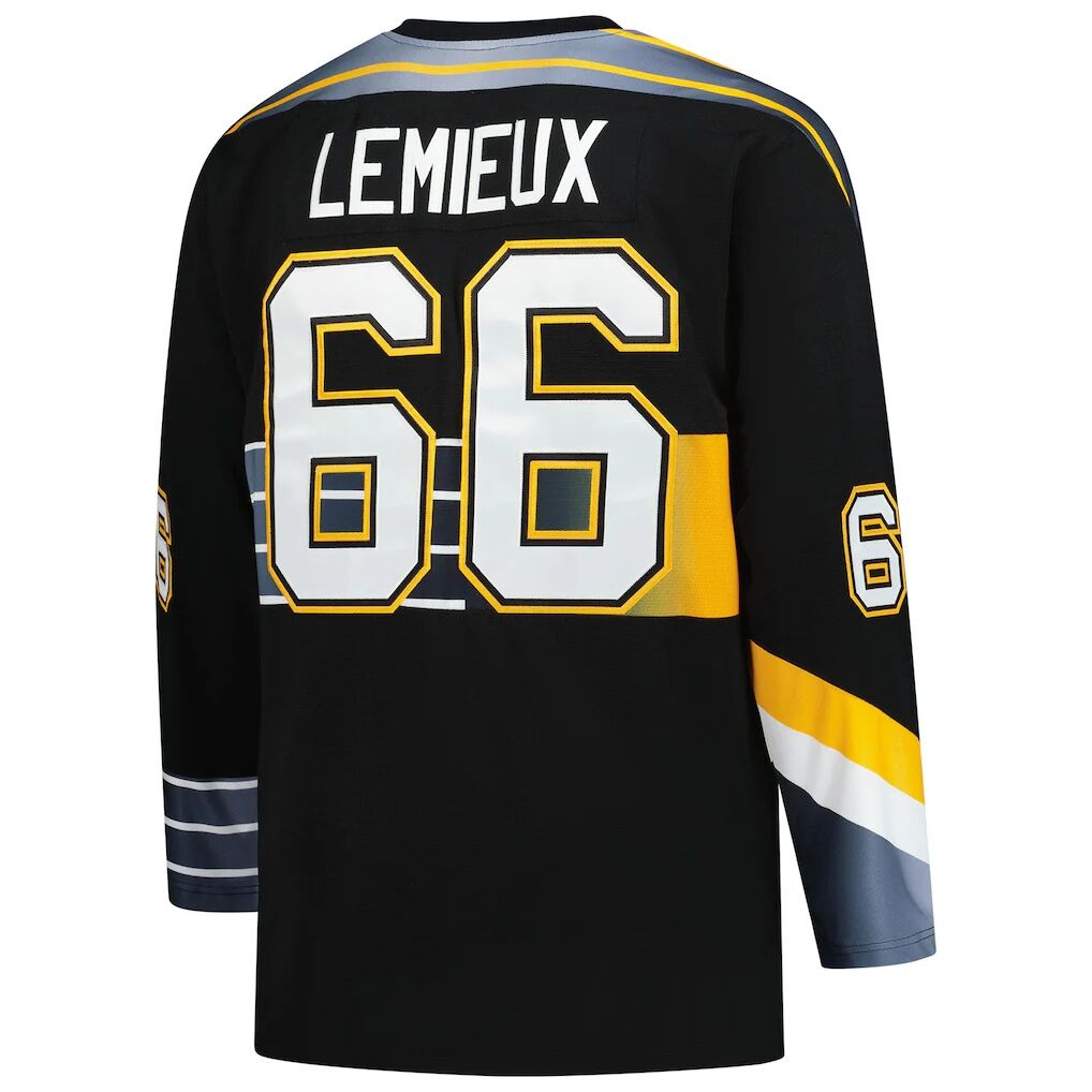 Mario Lemieux Pittsburgh Penguins Mitchell & Ness 1996/97 Blue Line 2.0 Jersey