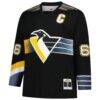 Mario Lemieux Pittsburgh Penguins Mitchell & Ness 1996/97 Blue Line 2.0 Jersey - Black - Side View