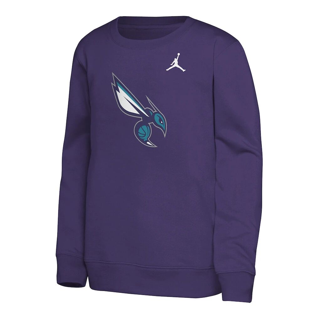 Charlotte Hornets Jordan Brand Youth Courtside Statement Edition Sweatshirt