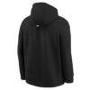 Atlanta Hawks Nike Youth 2025/26 City Edition Club Fleece Pullover Hoodie - Black - Detail View