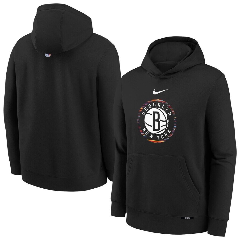 Brooklyn Nets Nike Youth 2025/26 City Edition Club Fleece Pullover Hoodie