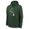 Milwaukee Bucks Nike Youth 2025/26 City Edition Club Fleece Pullover Hoodie - - Side View