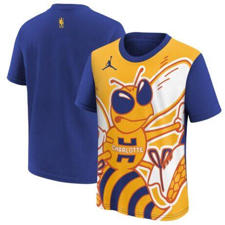 Charlotte Hornets Jordan Brand Youth 2025/26 City Edition Max90 T-Shirt - - Front View
