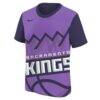 Sacramento Kings Nike Youth 2025/26 City Edition Courtside Max90 T-Shirt - Purple - Side View